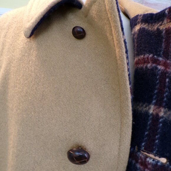 Vintage 1960s / 70s ZERO KING Wool/Nylon Car Coat Plaid Inside USA Men's Size 40 - Picture 15 of 16